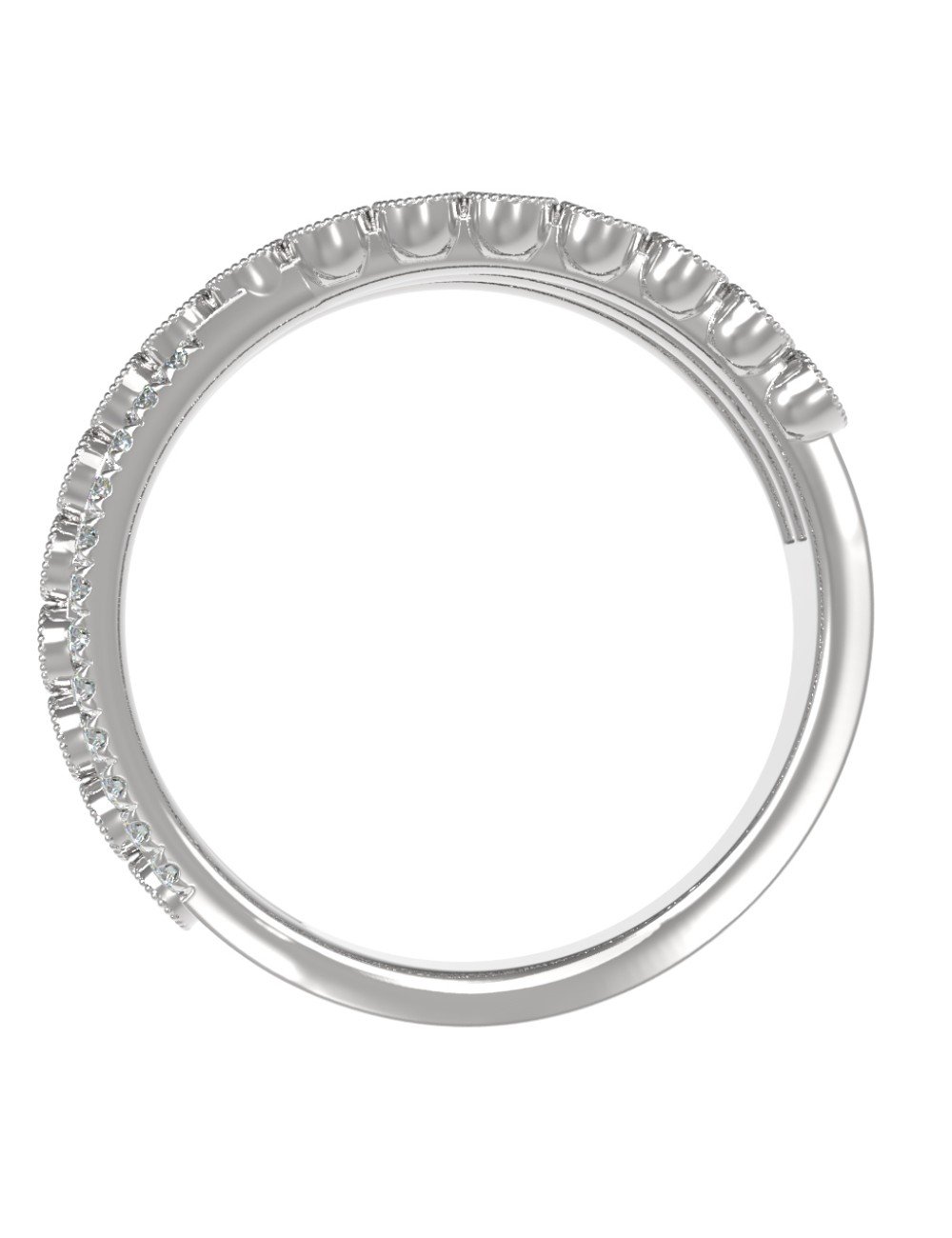 Кольцо из белого золота c бриллиантами