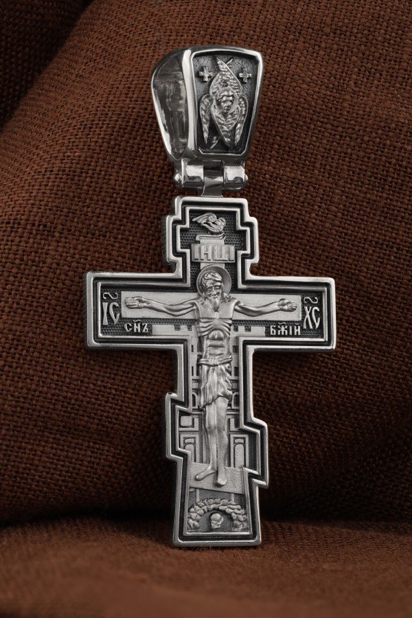 Крест из белого золота