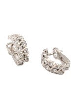 Серьги из белого золота c бриллиантами