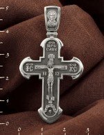 Крест из белого золота