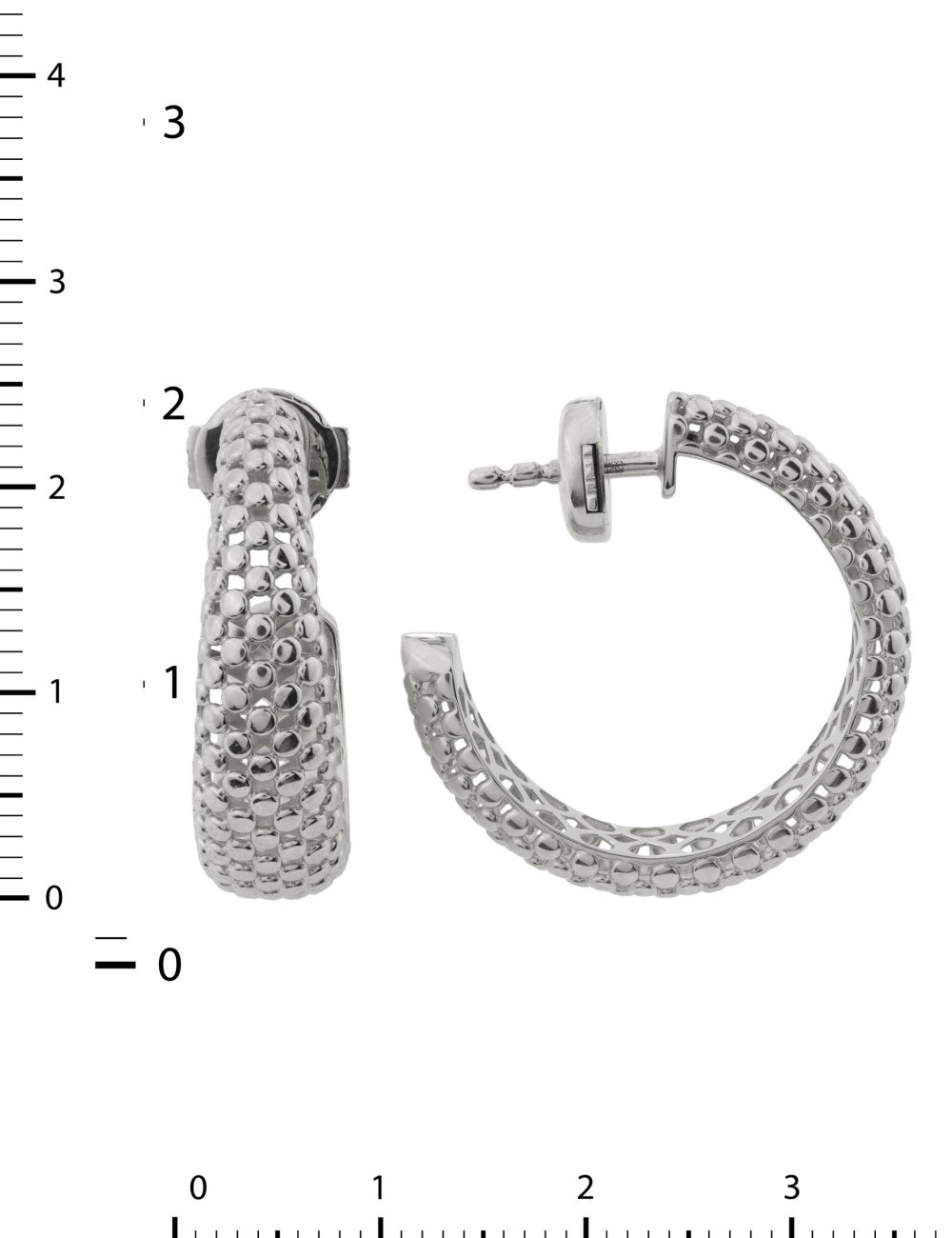 Серьги из белого золота