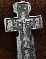 Крест из белого золота