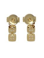 Серьги из лимонного золота c бриллиантами