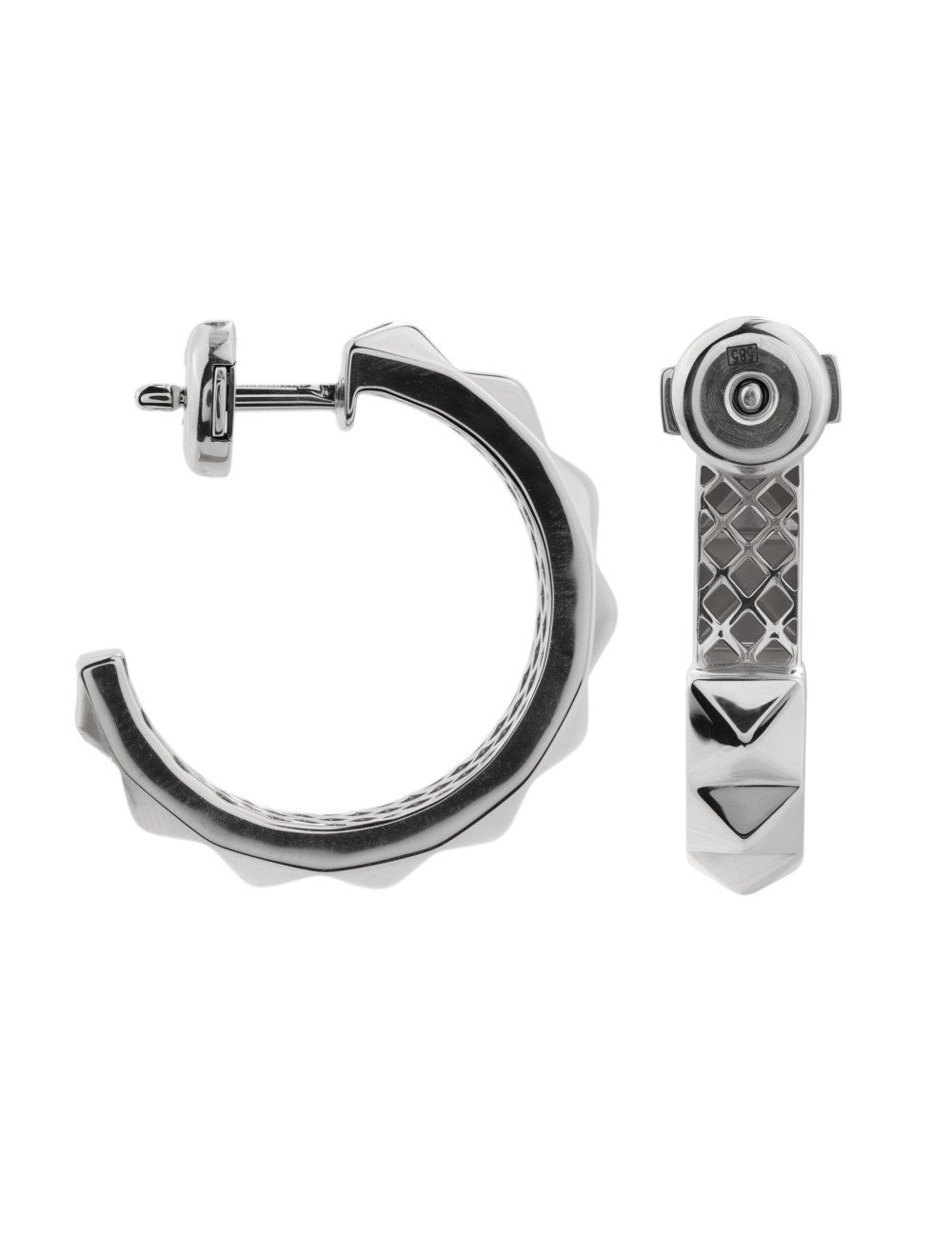 Серьги из белого золота