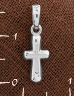 Крест из белого золота