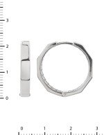 Серьги из белого золота