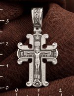 Крест из белого золота