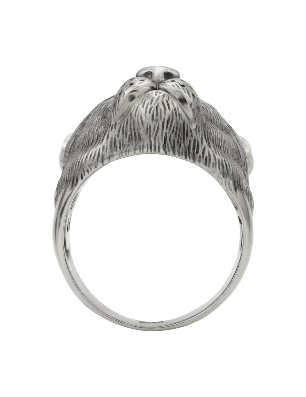 Кольцо из белого золота c эмалью