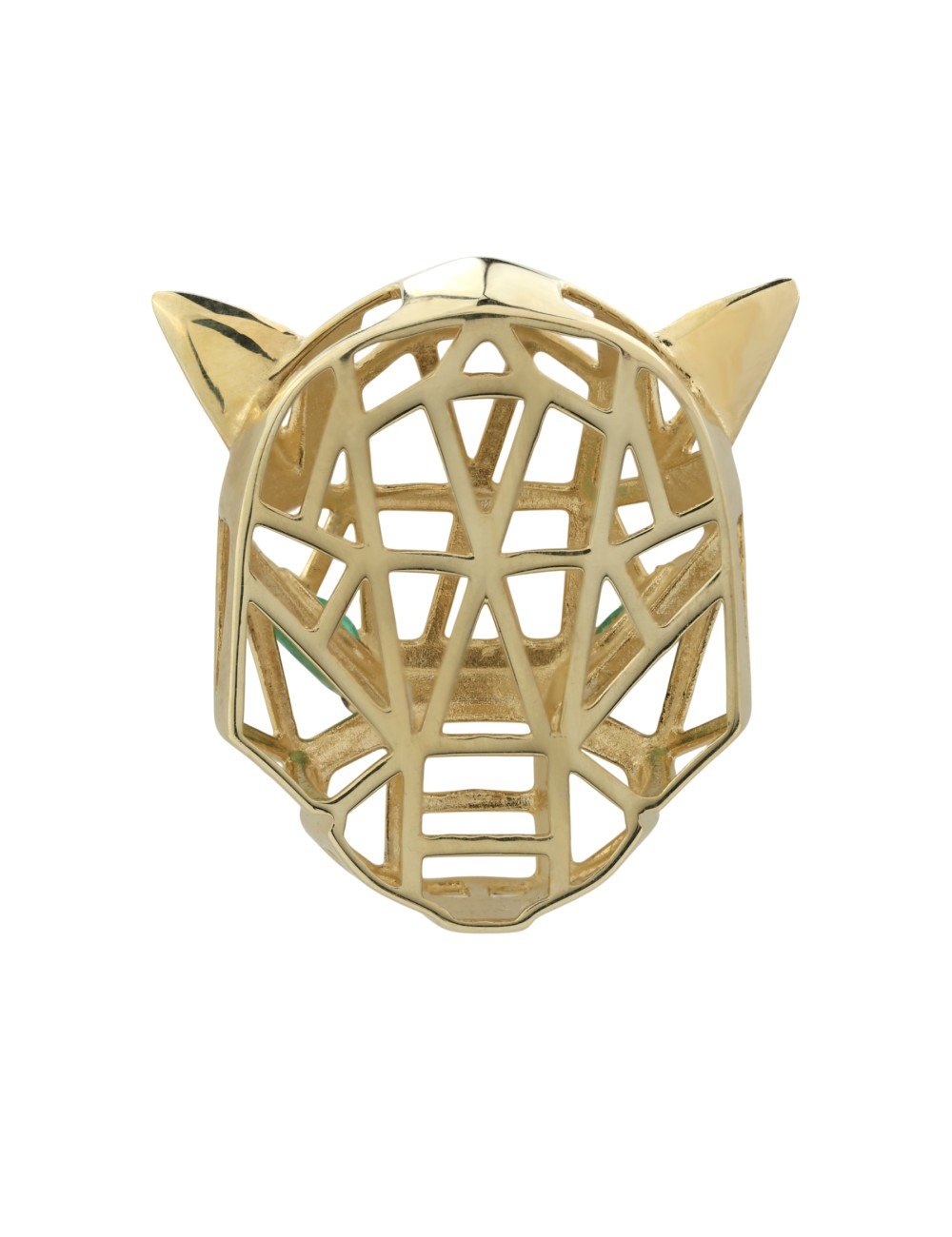 Подвеска из лимонного золота c изумрудом