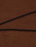 Шнурок шёлковый из лимонного золота 585 пробы c шёлковым шнурком