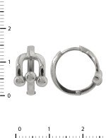 Серьги из белого золота