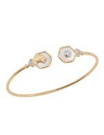 Браслет из золота c бриллиантами и перламутром