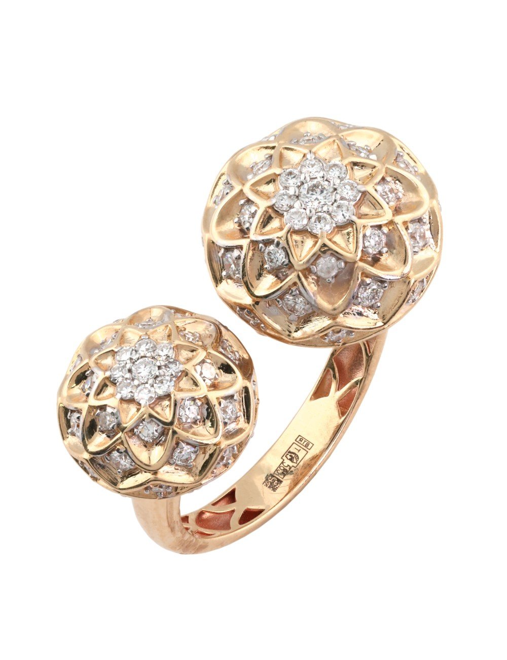 Кольцо из золота c бриллиантами