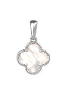 Подвеска из белого золота c перламутром