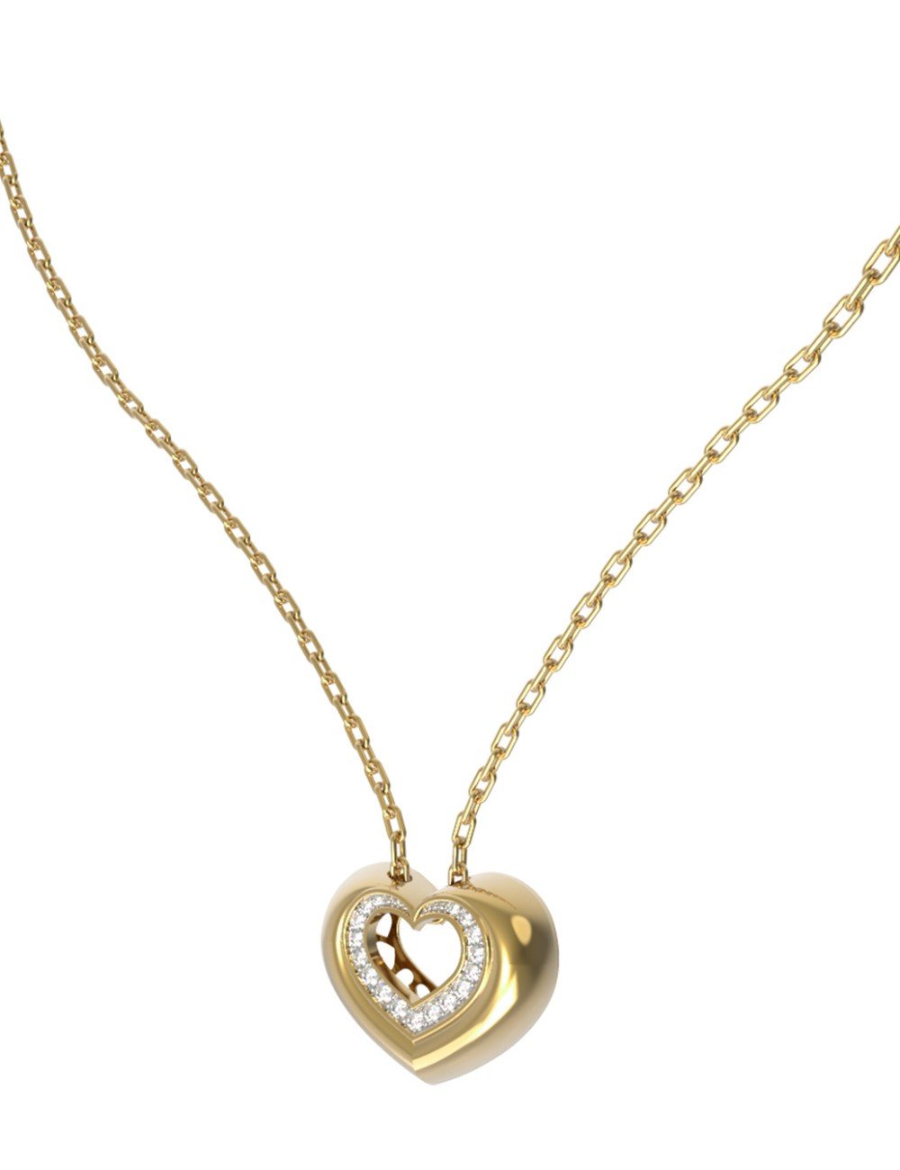 Колье из лимонного золота c бриллиантами