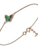 Браслет из золота c малахитом