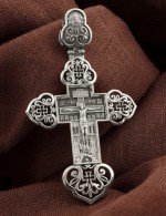 Крест из белого золота
