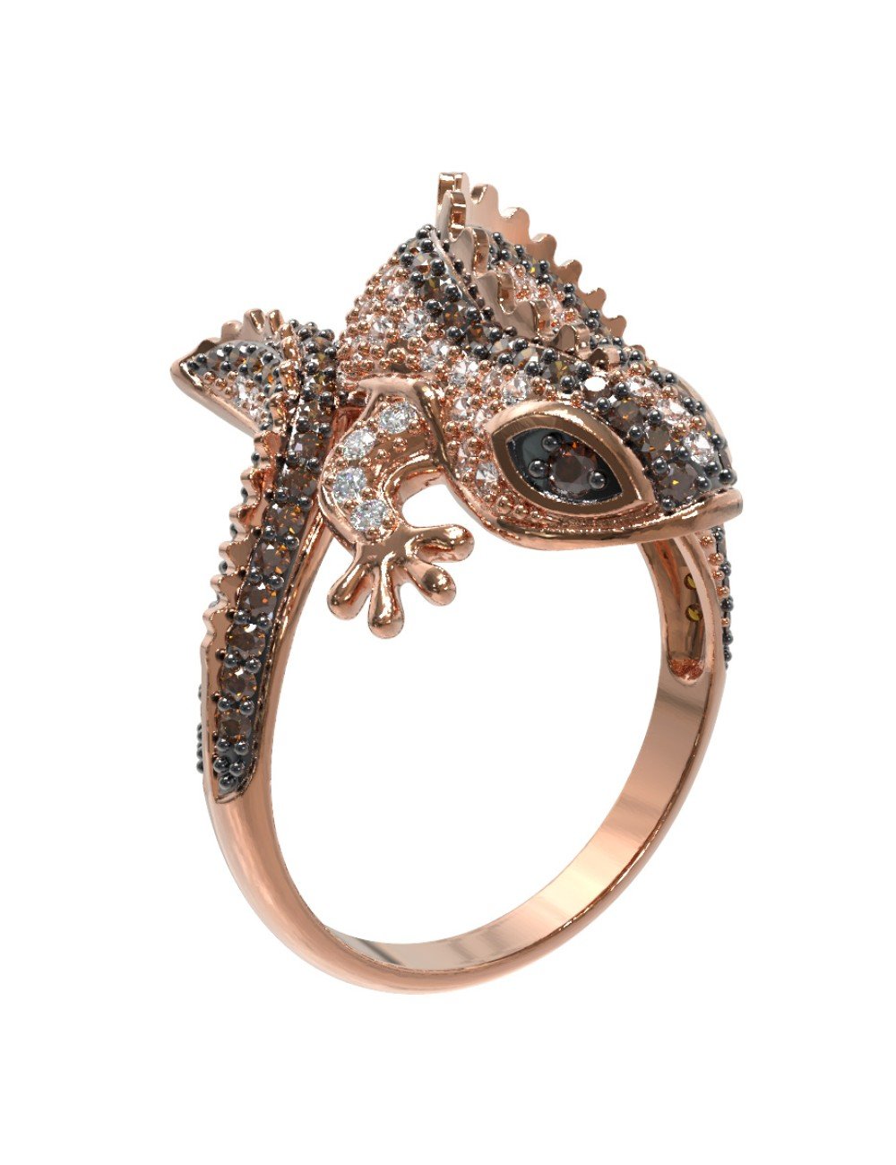 Кольцо из золота c фианитом