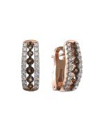 Серьги из золота c бриллиантами