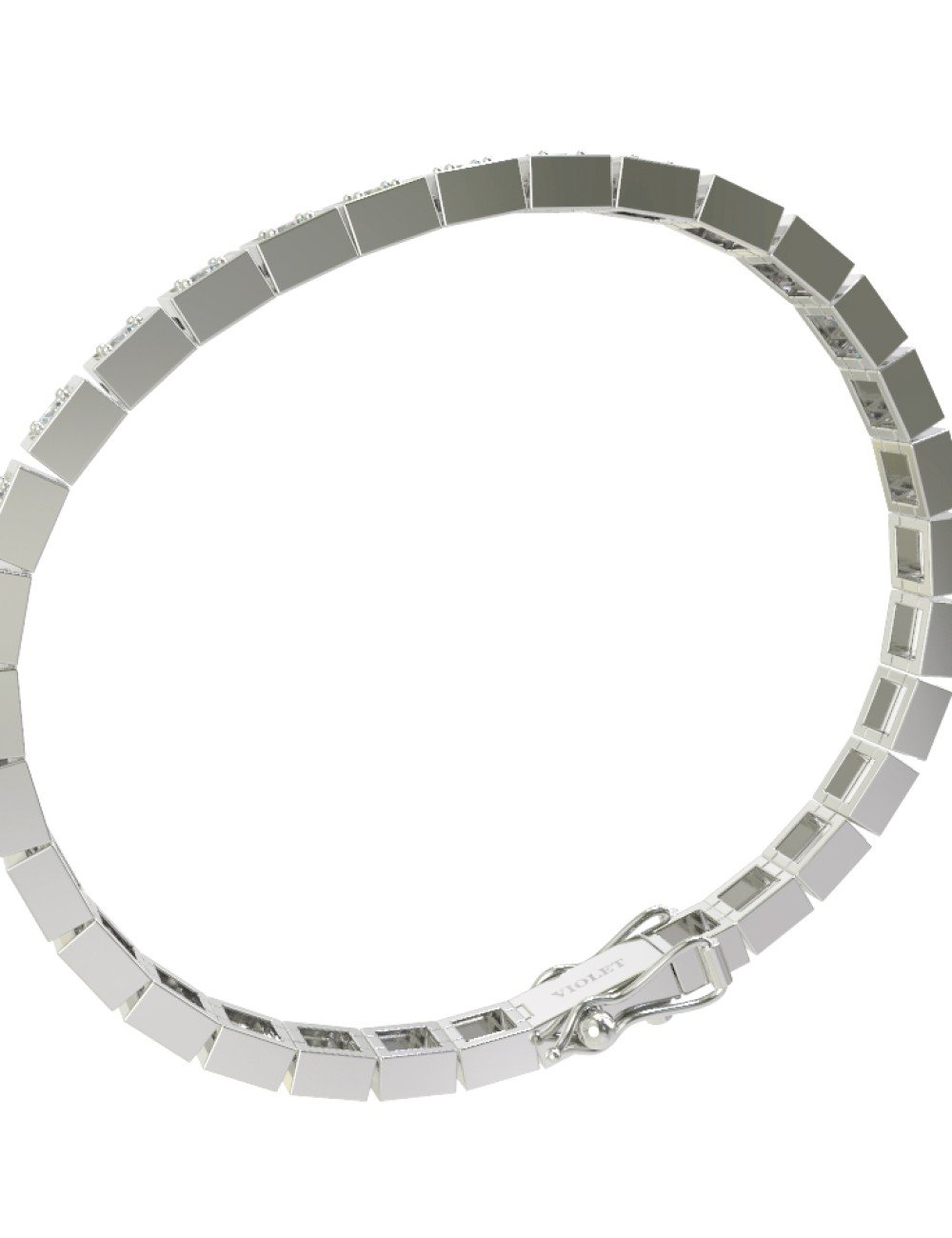 Браслет из белого золота c бриллиантами