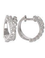 Серьги из белого золота c бриллиантами