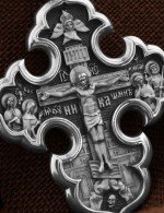 Крест из белого золота