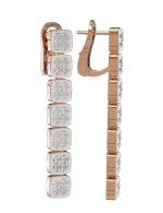 Серьги из золота c бриллиантами