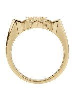 Кольцо из лимонного золота c бриллиантами