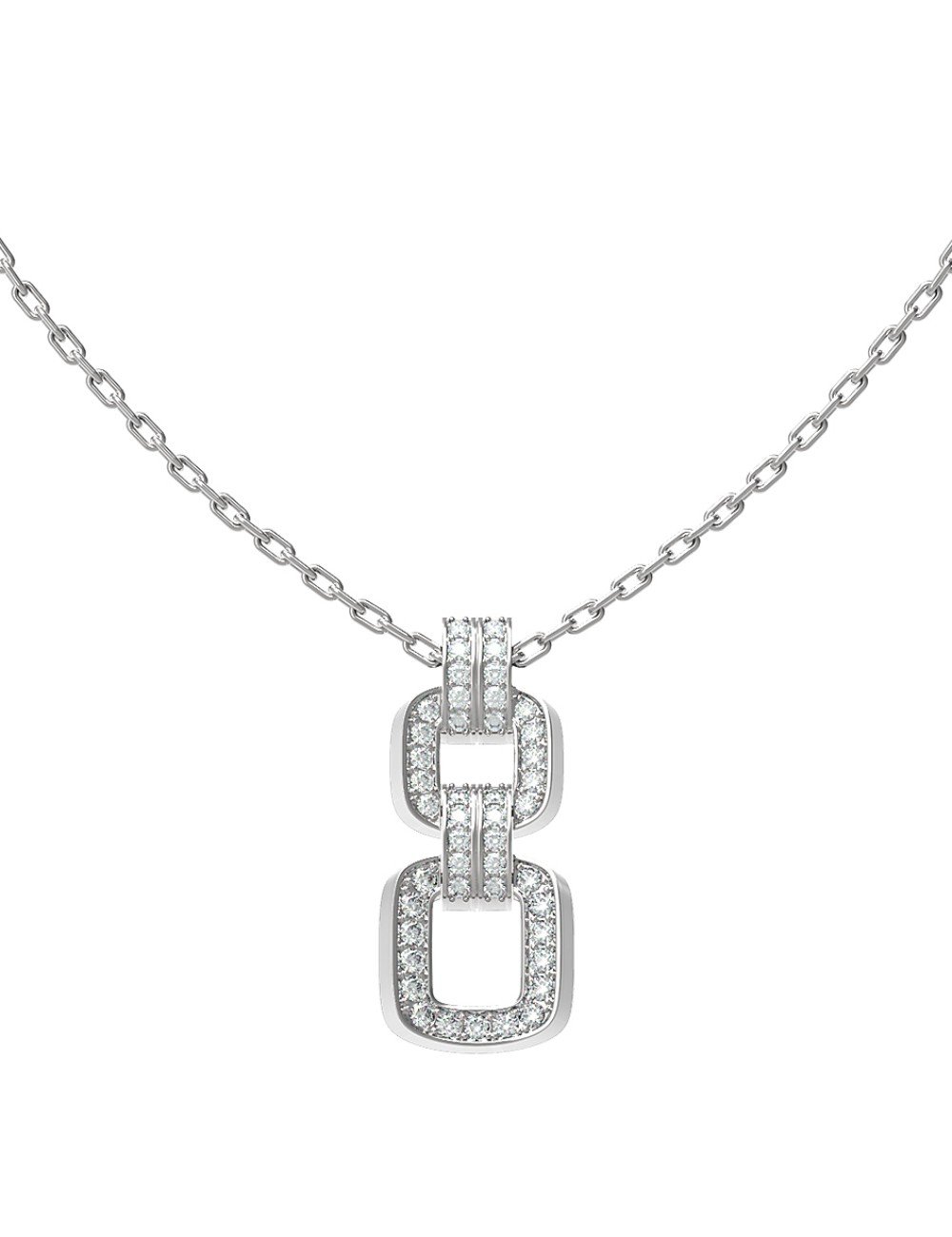 Колье из белого золота c бриллиантами