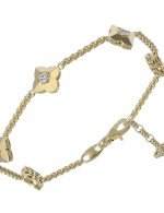 Браслет из лимонного золота c бриллиантами