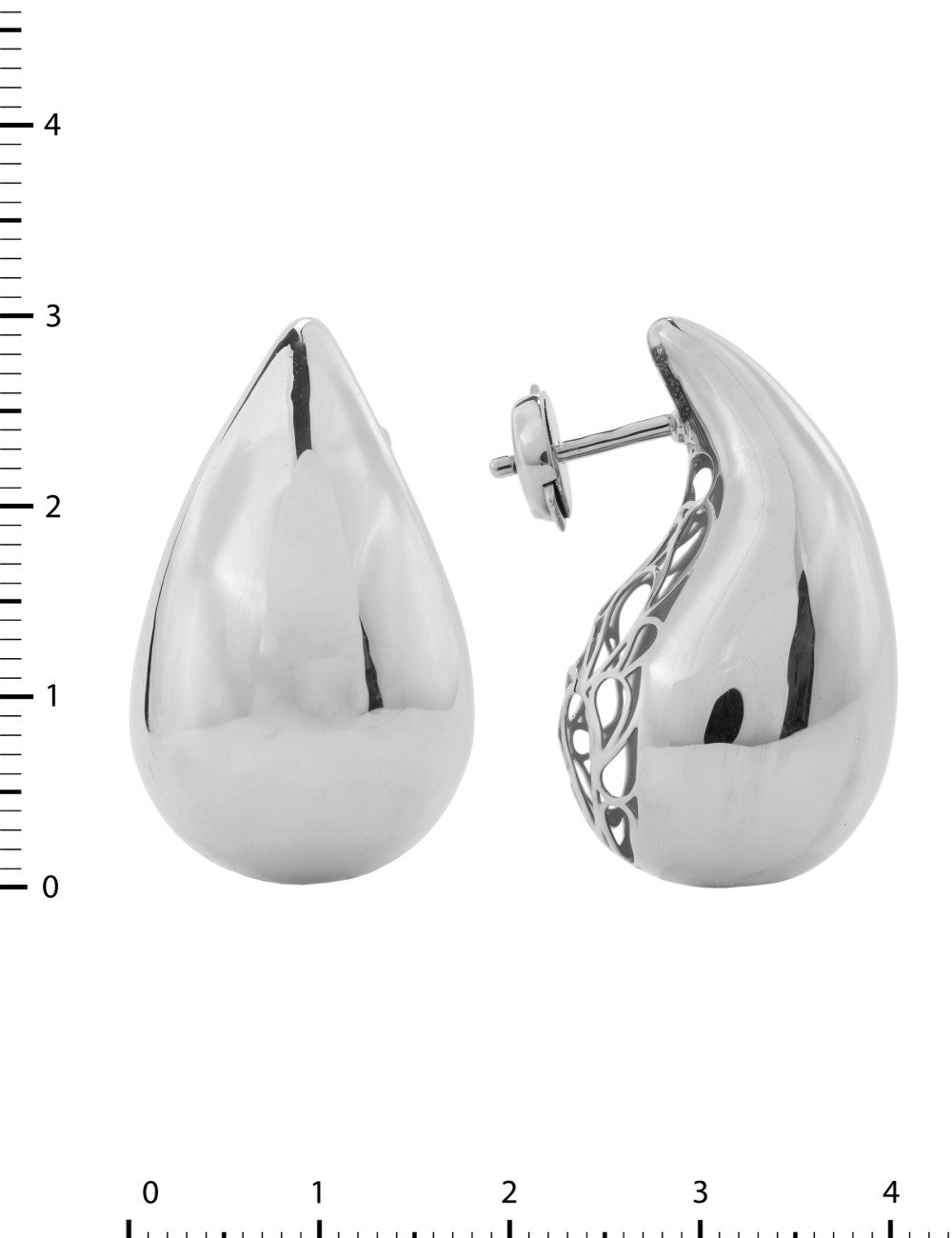 Серьги из белого золота