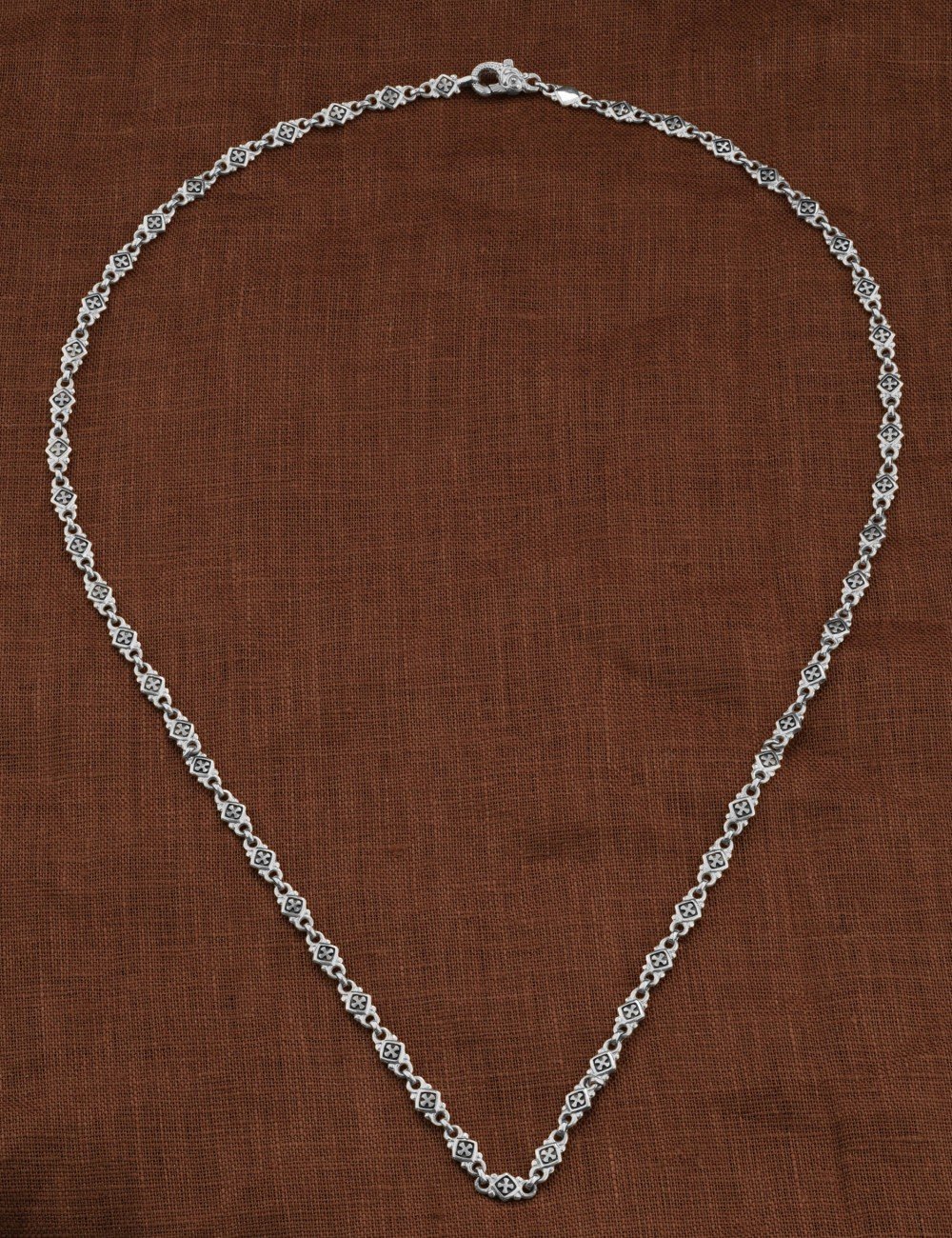 Цепь из белого золота