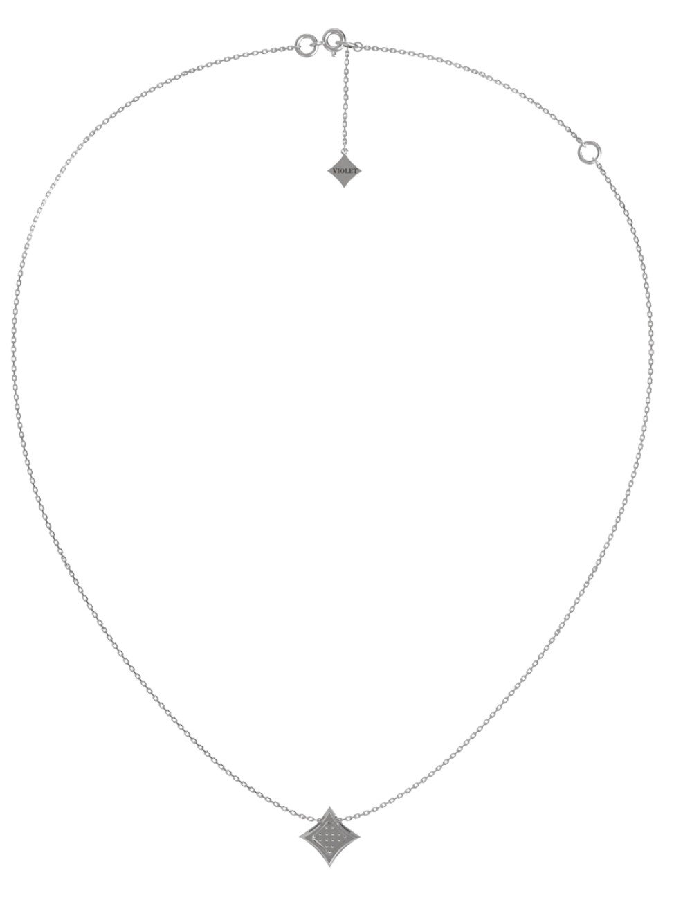 Колье из белого золота c бриллиантами