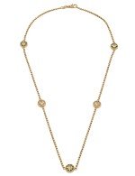 Колье из золота c бриллиантами, малахитом и перламутром