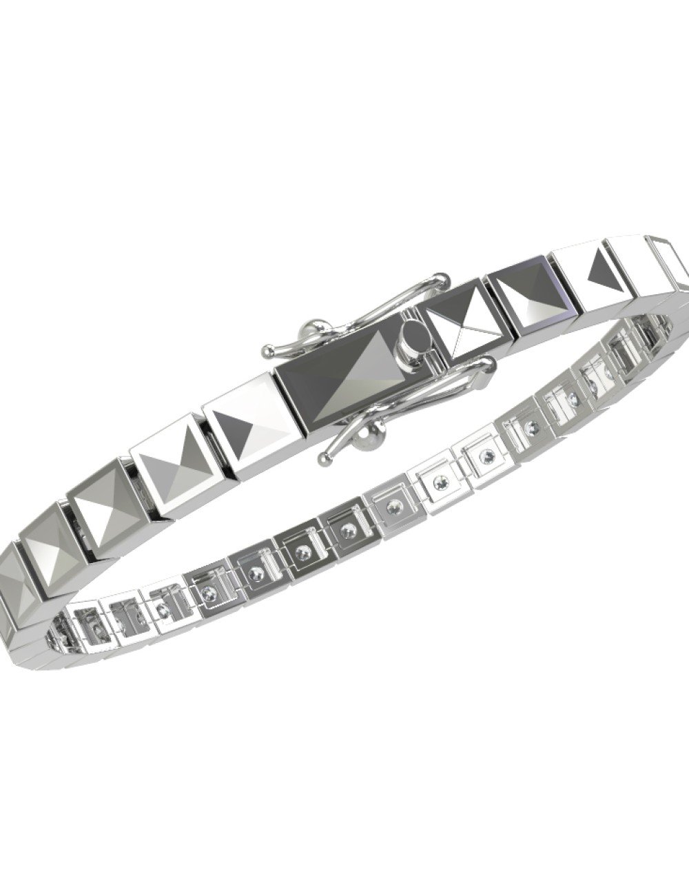 Браслет из белого золота c бриллиантами