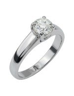 Кольцо из белого золота c бриллиантами