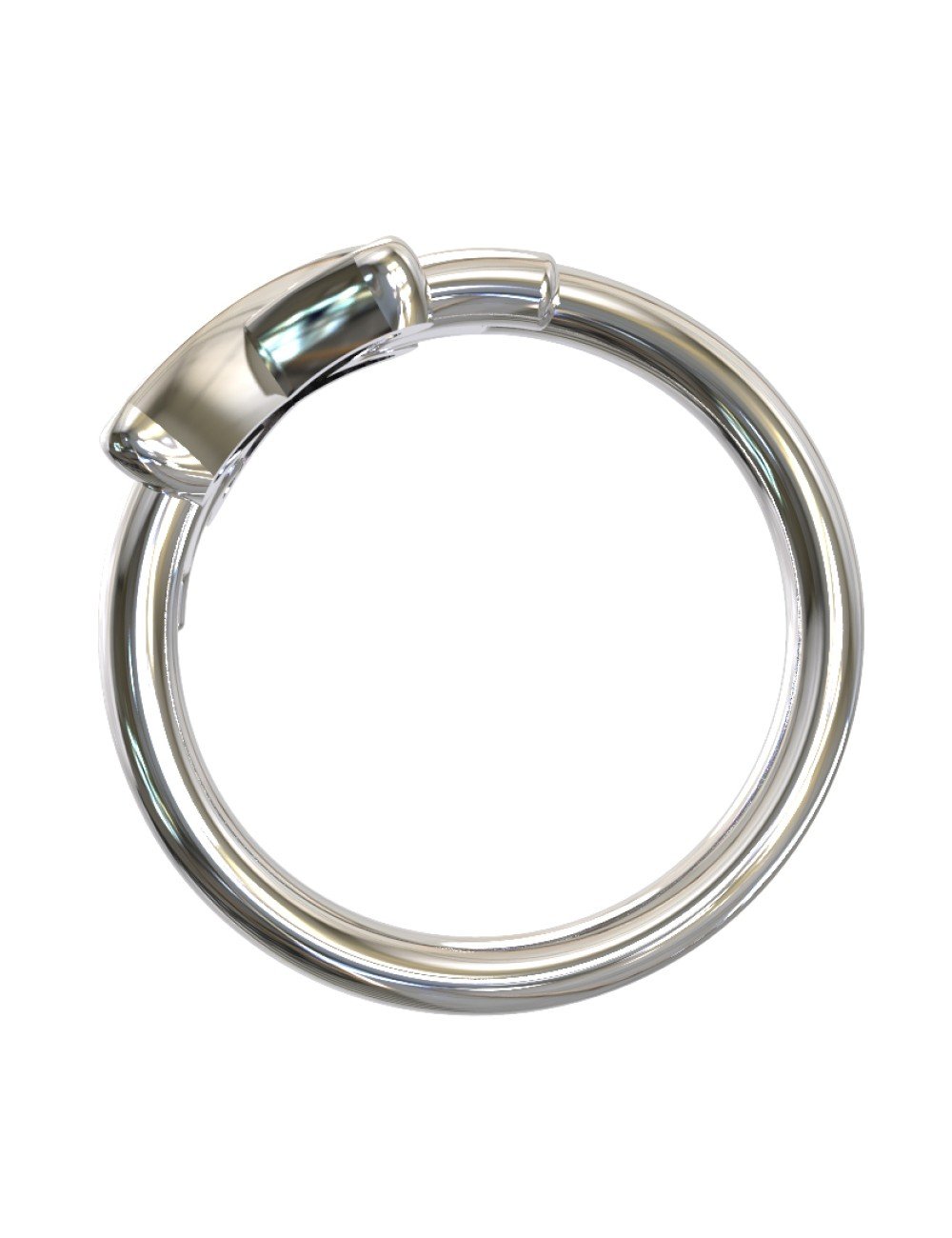 Кольцо из белого золота c бриллиантами