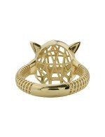 Кольцо из лимонного золота c изумрудом