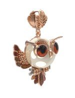 Подвеска из золота c эмалью и жемчугом