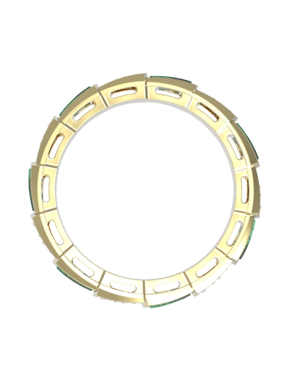 Кольцо из лимонного золота c бриллиантами и малахитом