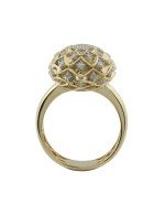 Кольцо из лимонного золота c бриллиантами