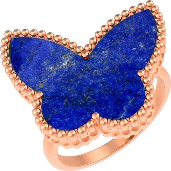 Кольцо из золота c лазуритом