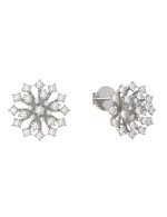 Серьги из белого золота c бриллиантами