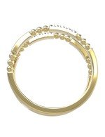 Кольцо из лимонного золота c бриллиантами