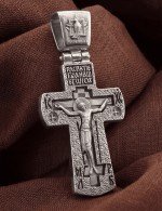 Крест из белого золота