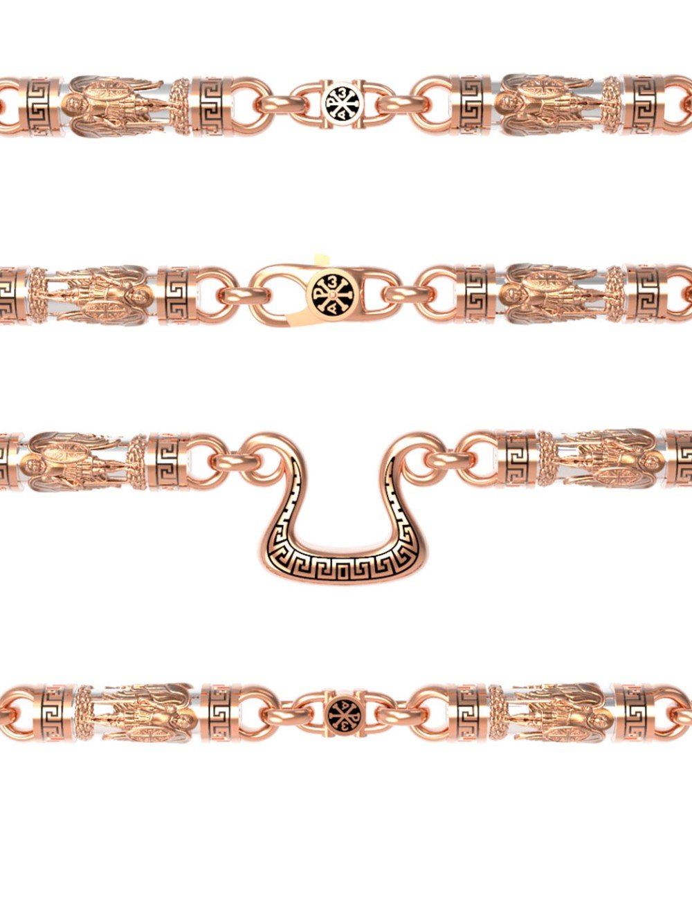 Цепь из золота c эмалью