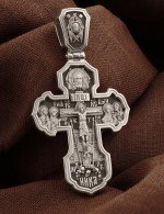 Крест из белого золота