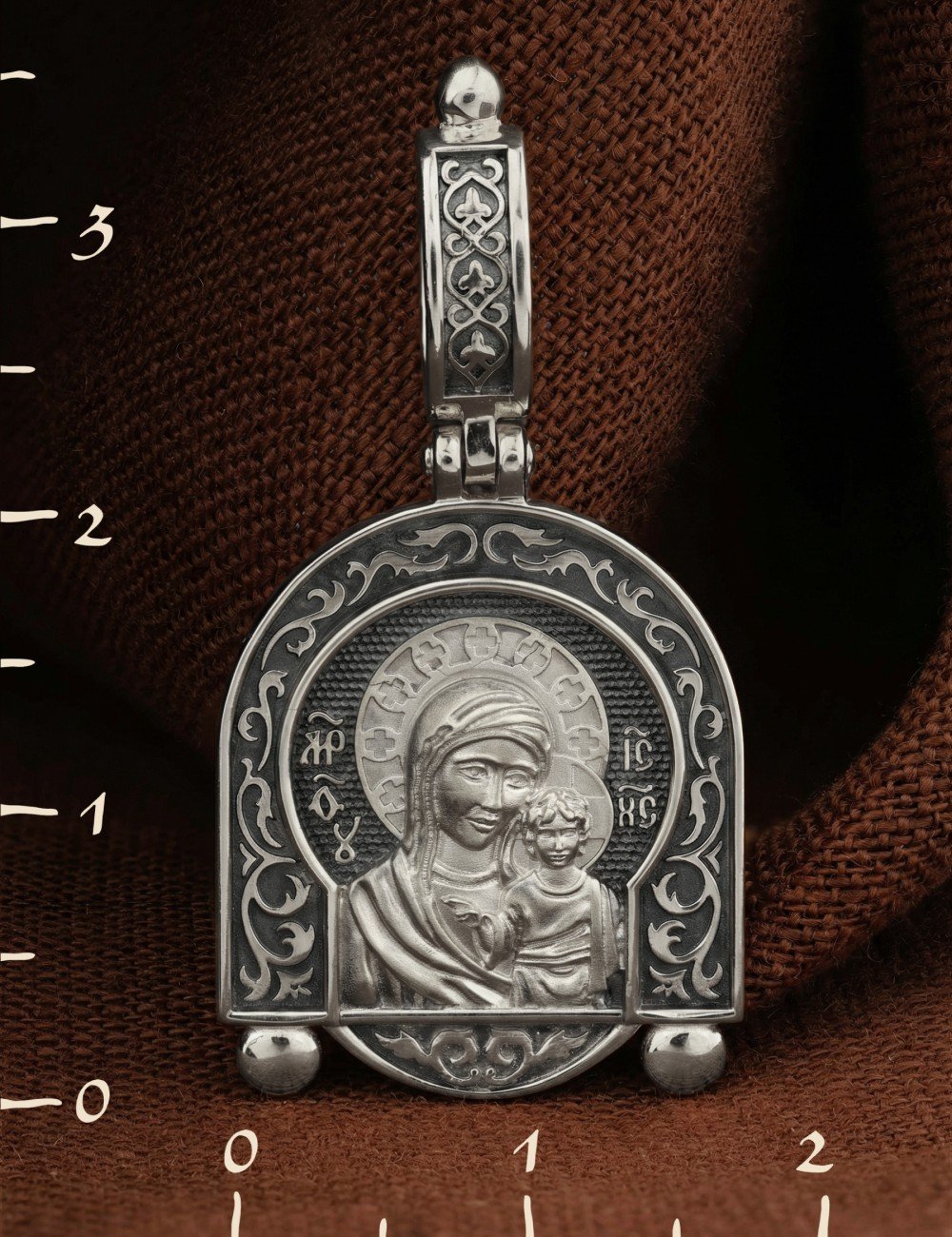 Образок из белого золота