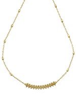 Колье из лимонного золота