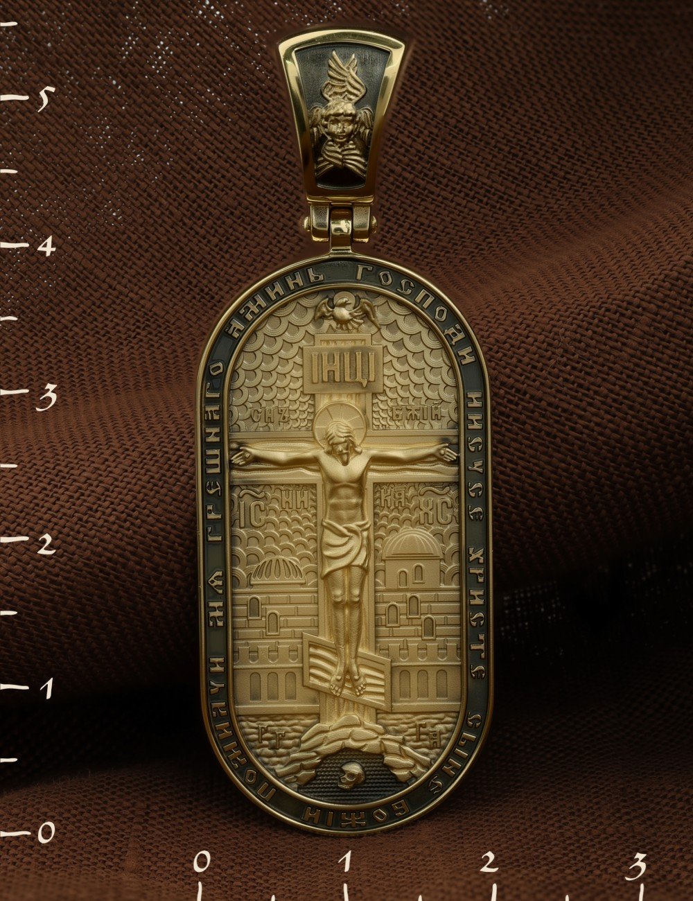 Образок из лимонного золота